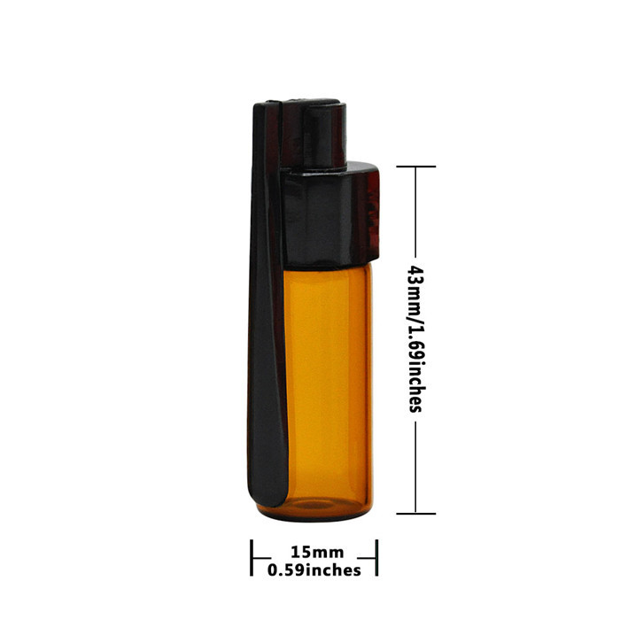 Title 2, Portable plastic glass bottom snuff bottle