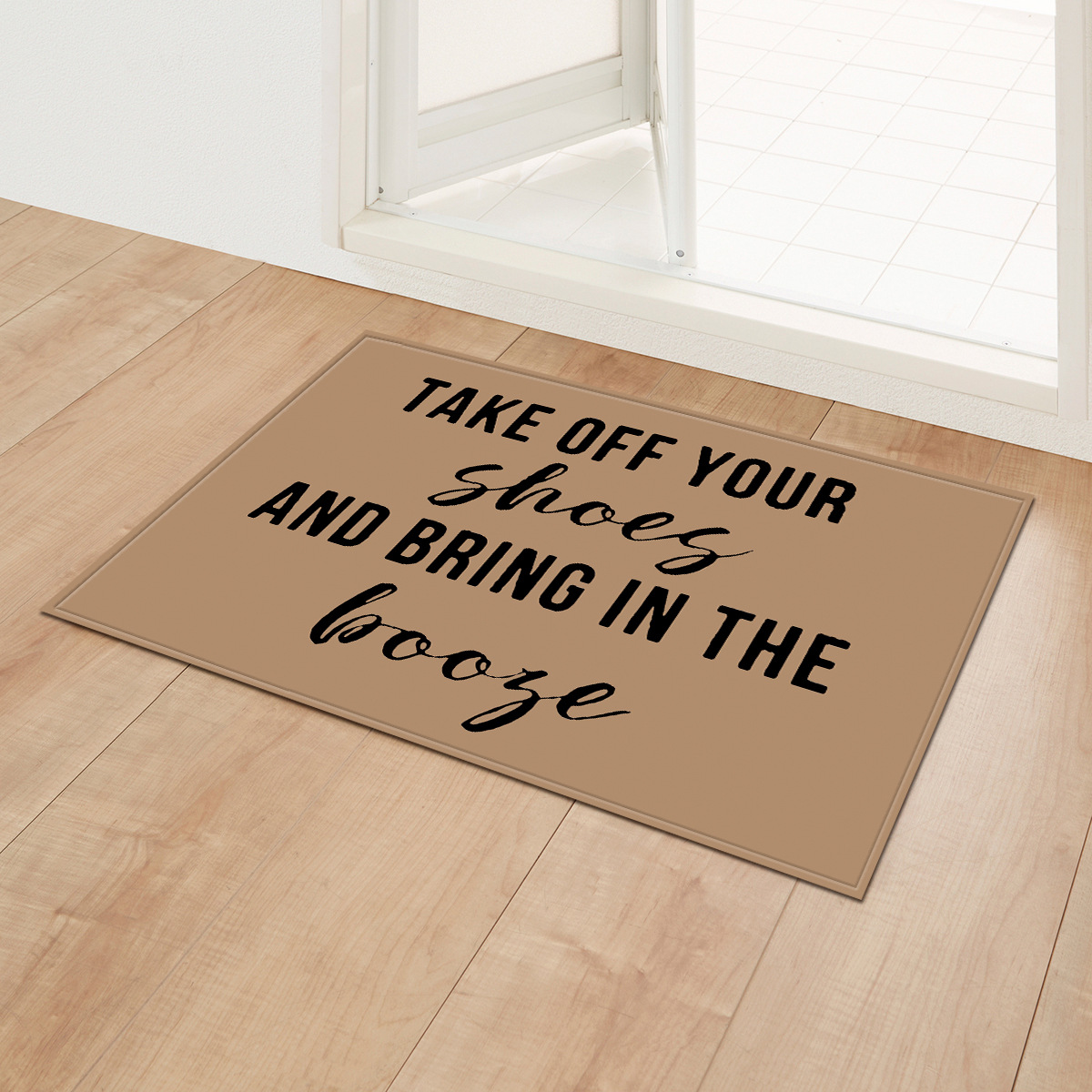 Title 9, Letter Love Theme Door Mat