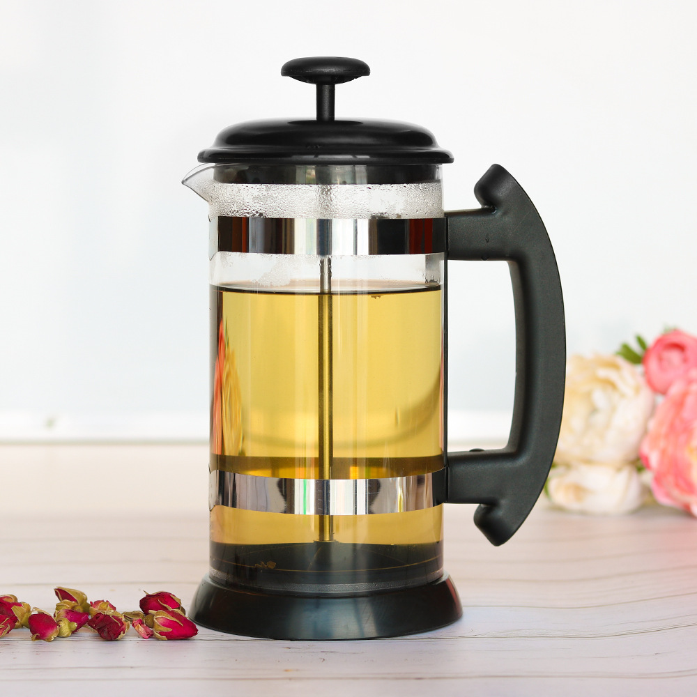 Title 2, Glass Press Filter Coffee Pot Brew rich, flavor...