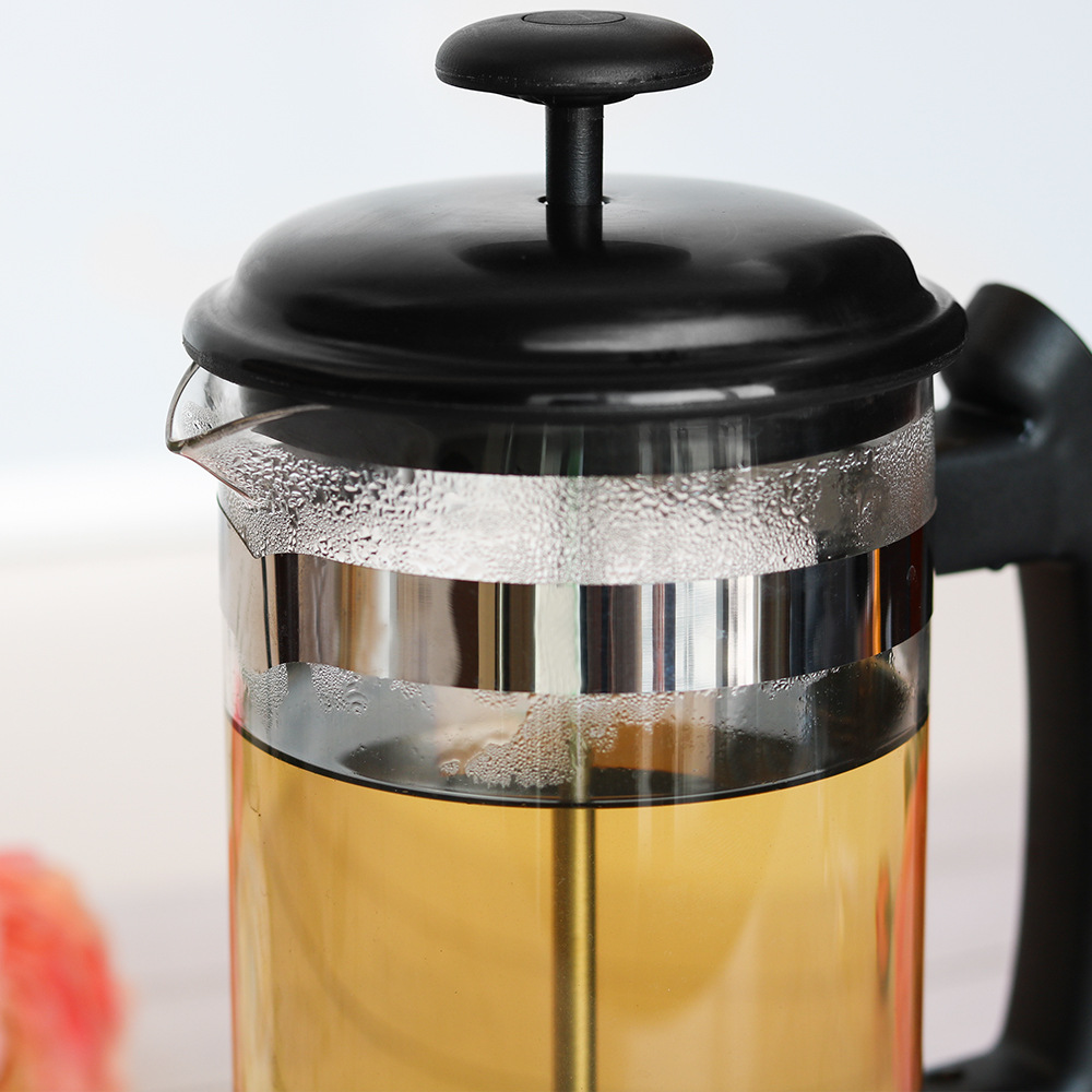 Title 3, Glass Press Filter Coffee Pot Brew rich, flavor...