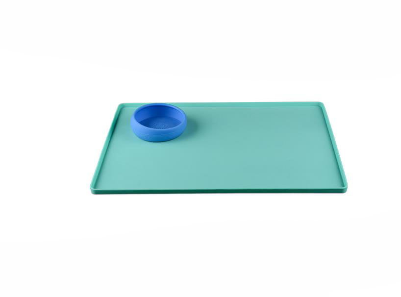 OEM Cat Dog Feeding Bowl Mat Waterproof Silicone Pet Food Mat