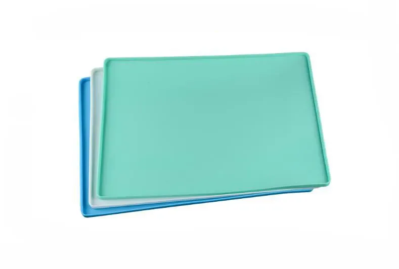 OEM Cat Dog Feeding Bowl Mat Waterproof Silicone Pet Food Mat