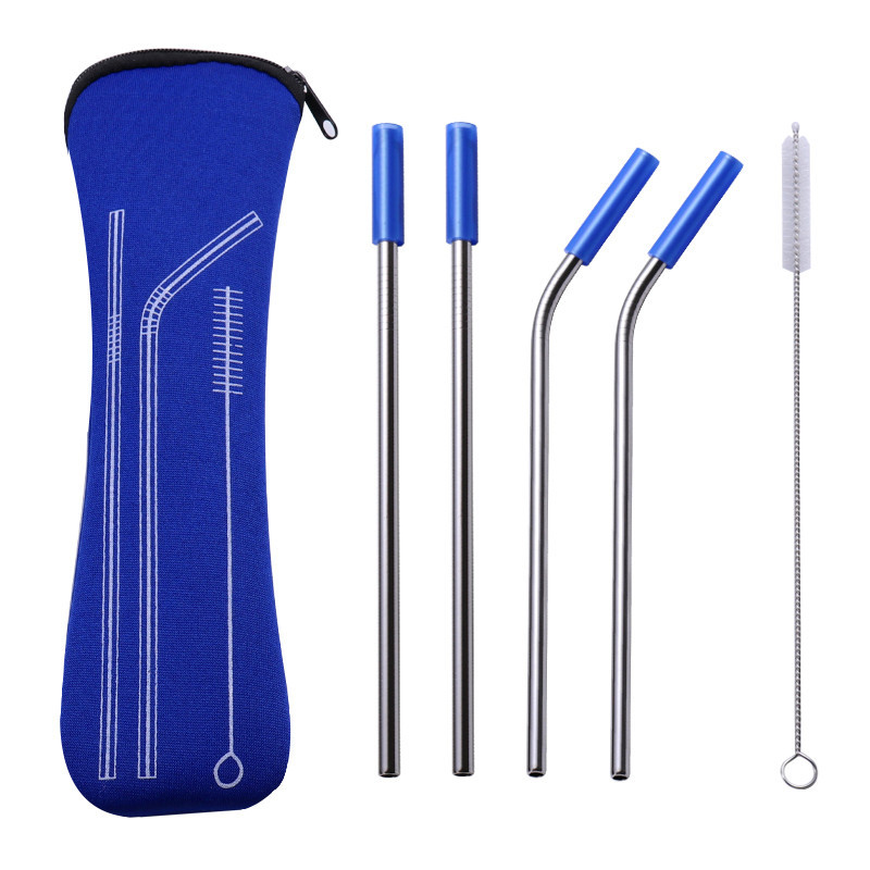 Title 2, 304 stainless steel straw set