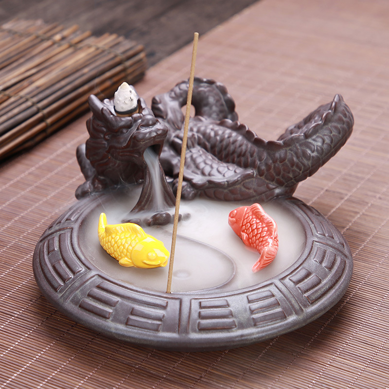 Title 2, Dragon Back Incense Burner Creative Decoration