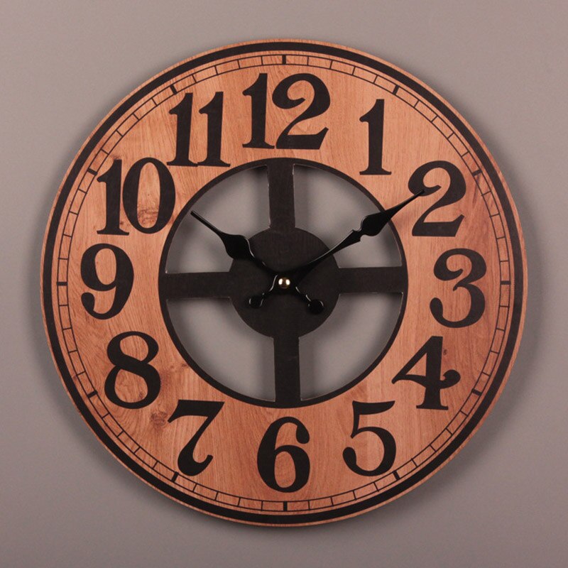 Title 2, Vintage European carved wall clock creative