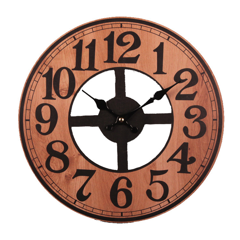 Title 8, Vintage European carved wall clock creative