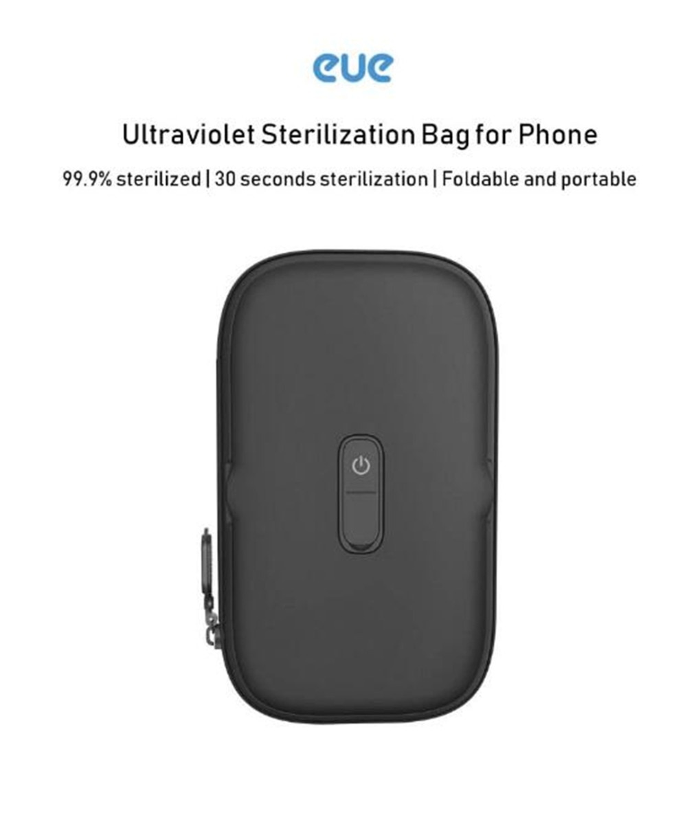 Xiaomi EUE Ultraviolet sterilization package for mobile phonessmall item UV Germicidal Portable Sterilization Bag Disinfection (1)