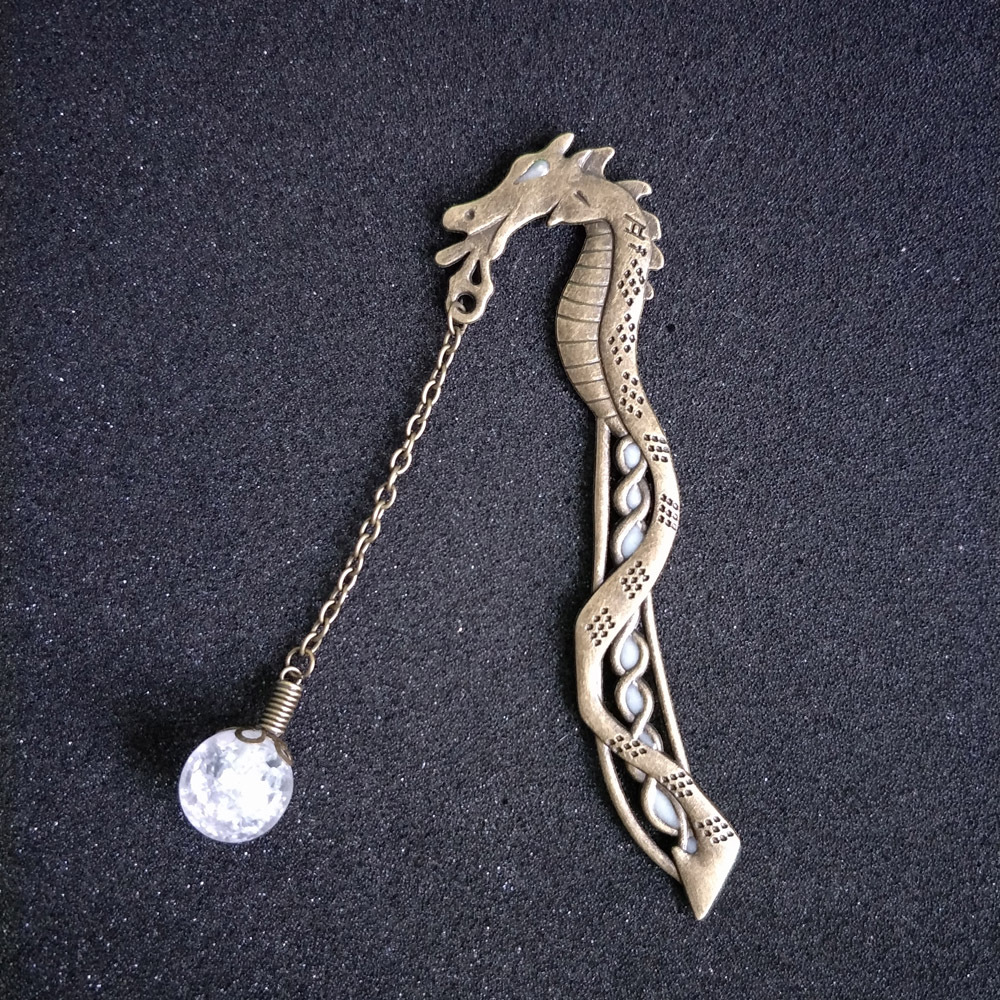 Title 7, Dragon Bookmark Luminous Glow In The Dark Necklace