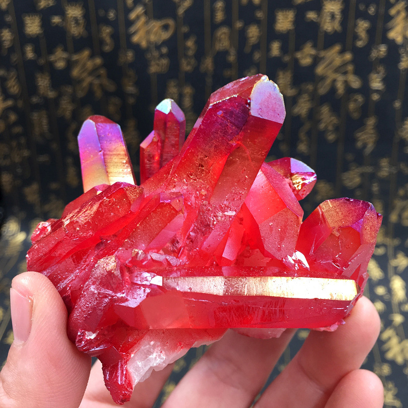 Title 3, Red Aura Crystal Cluster