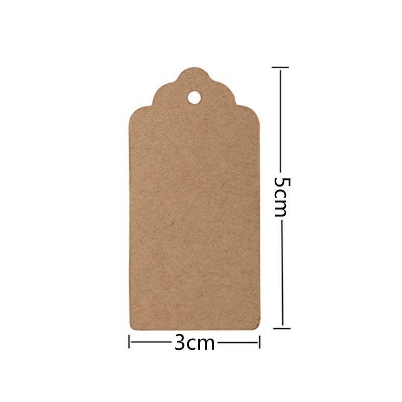 Title 1, Brown kraft paper label 100 natural jute line D...