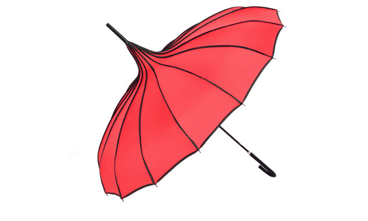 Pointy White Gothic Umbrella