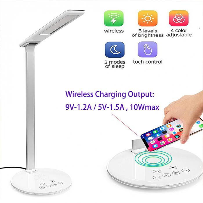 Title 2, LED desk lamp with wireless charging function