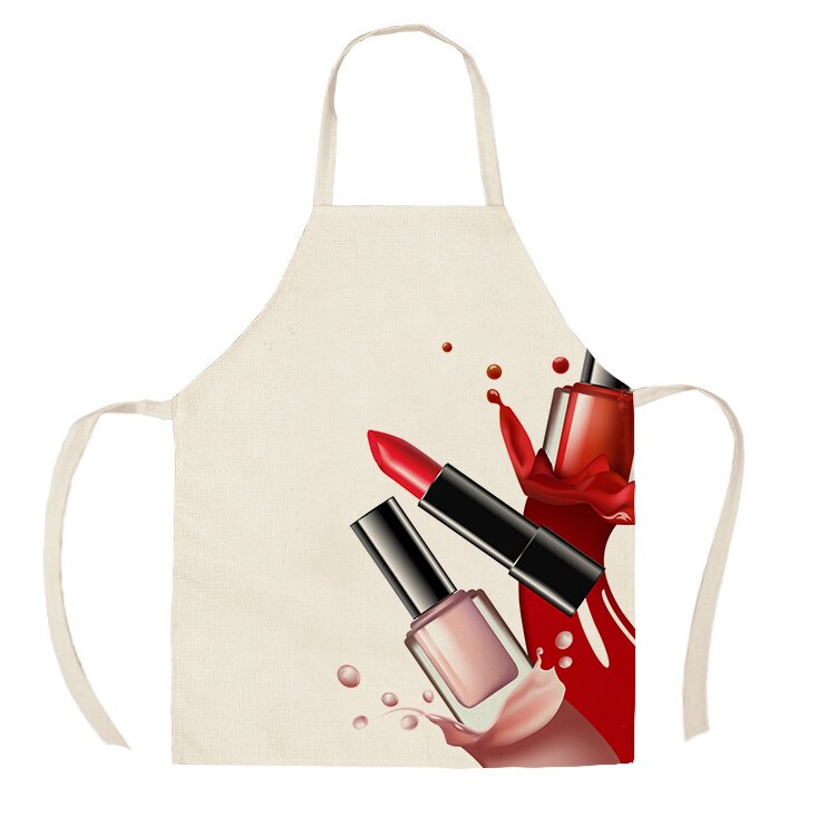 Title 7, Pink Nail Polish Cotton Hemp Apron