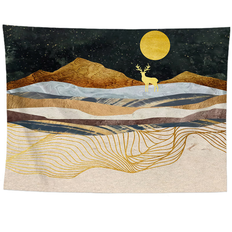 Title 3, Sunset Hill tapestry for home decor, wall art t...