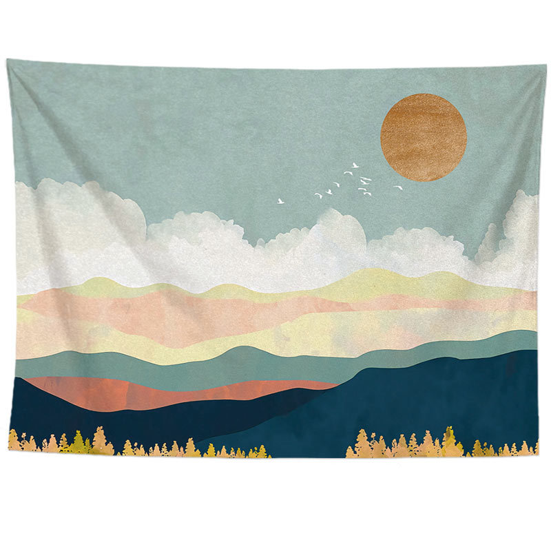 Title 8, Sunset Hill tapestry for home decor, wall art t...