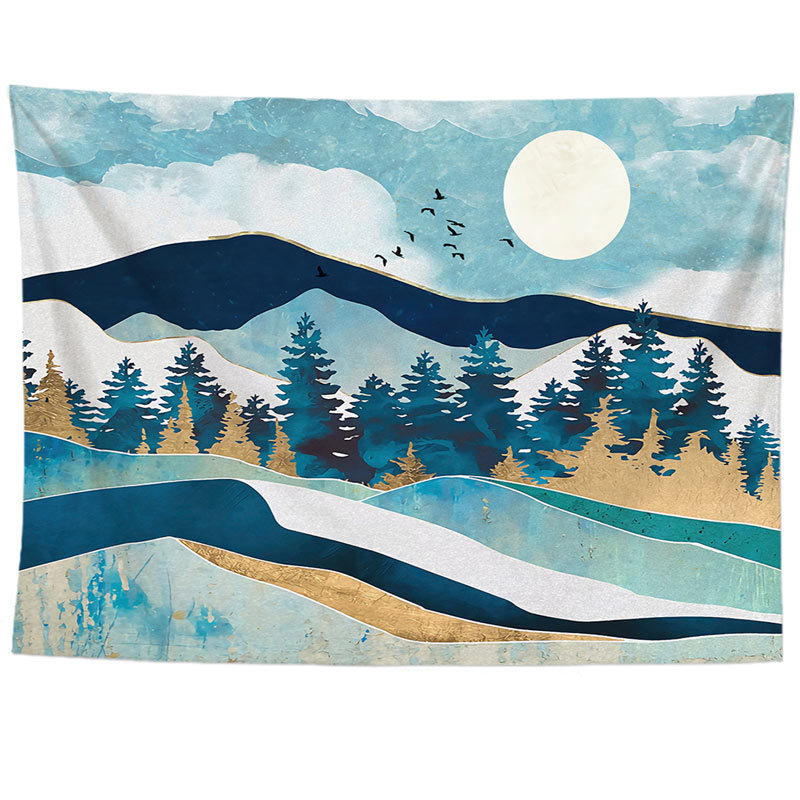 Title 9, Sunset Hill tapestry for home decor, wall art t...