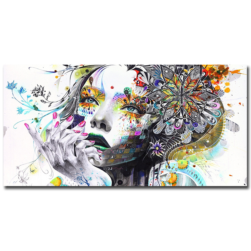 Beautiful-Flower-Girl-Painting