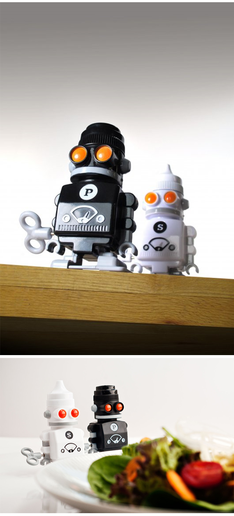 Title 4, Creative Robot Seasoning Bottle