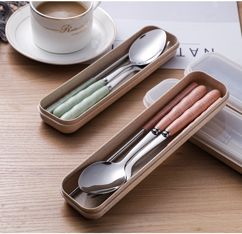 Title 11, Wheat Straw Stainless Steel Portable Cutlery Set