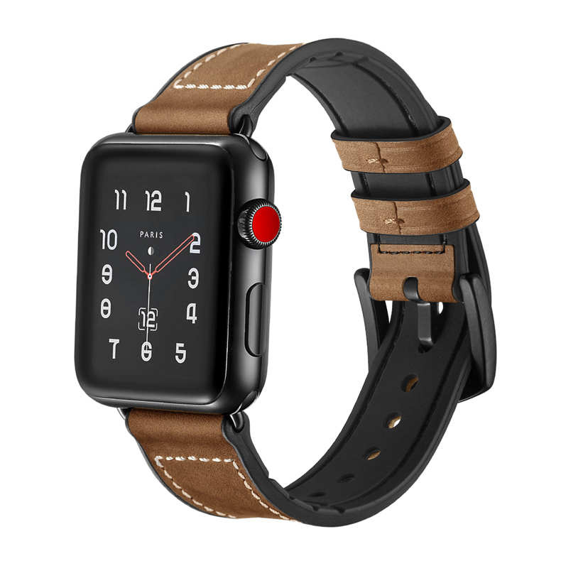 38mm sports leather strap