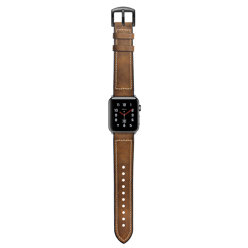 38mm sports leather strap