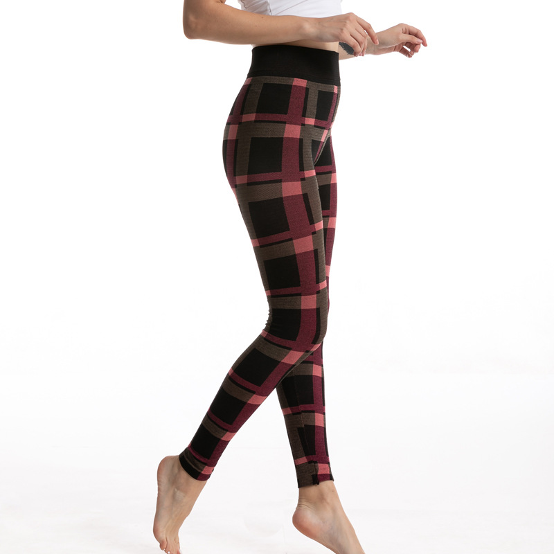 Title 3, Mallas Leggings Jacquard a Cuadros para Mujer, ...