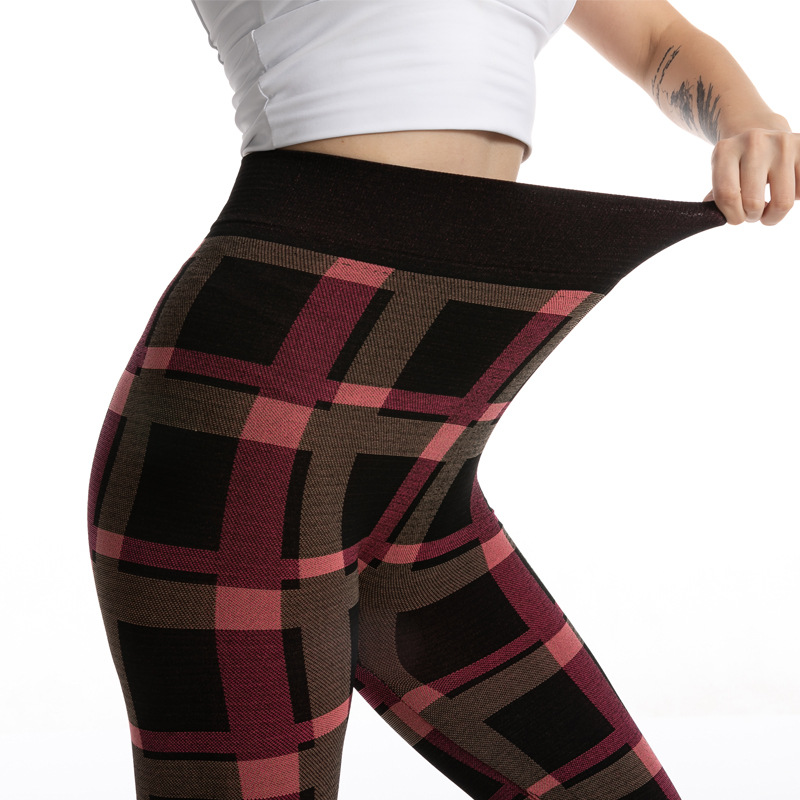 Title 6, Mallas Leggings Jacquard a Cuadros para Mujer, ...