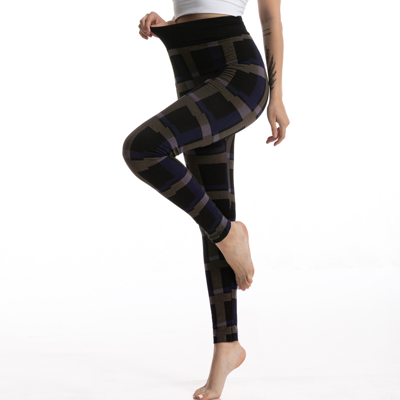 Title 9, Legging Jacquard Plaid Élégant et Extensible po...