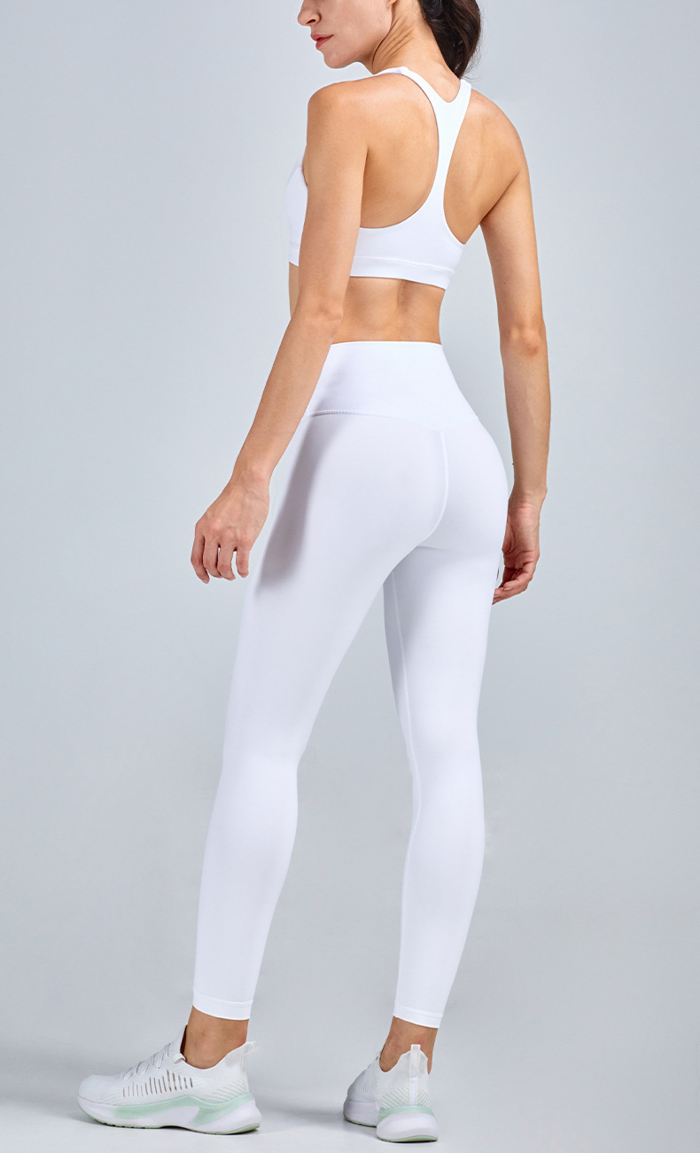 Title 14, Rode high waist yoga broek voor dames, nude pea...