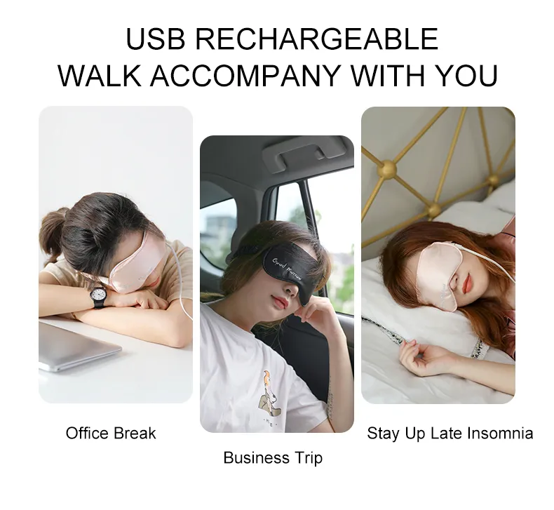 RK-W17 Graphene Heating USB Dry Eye Mask with Flaxseed Warm Therapy Unclog gland Blue