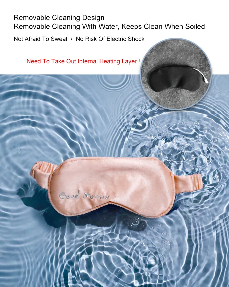 RK-W17 Graphene Heating USB Dry Eye Mask with Flaxseed Warm Therapy Unclog gland Blue