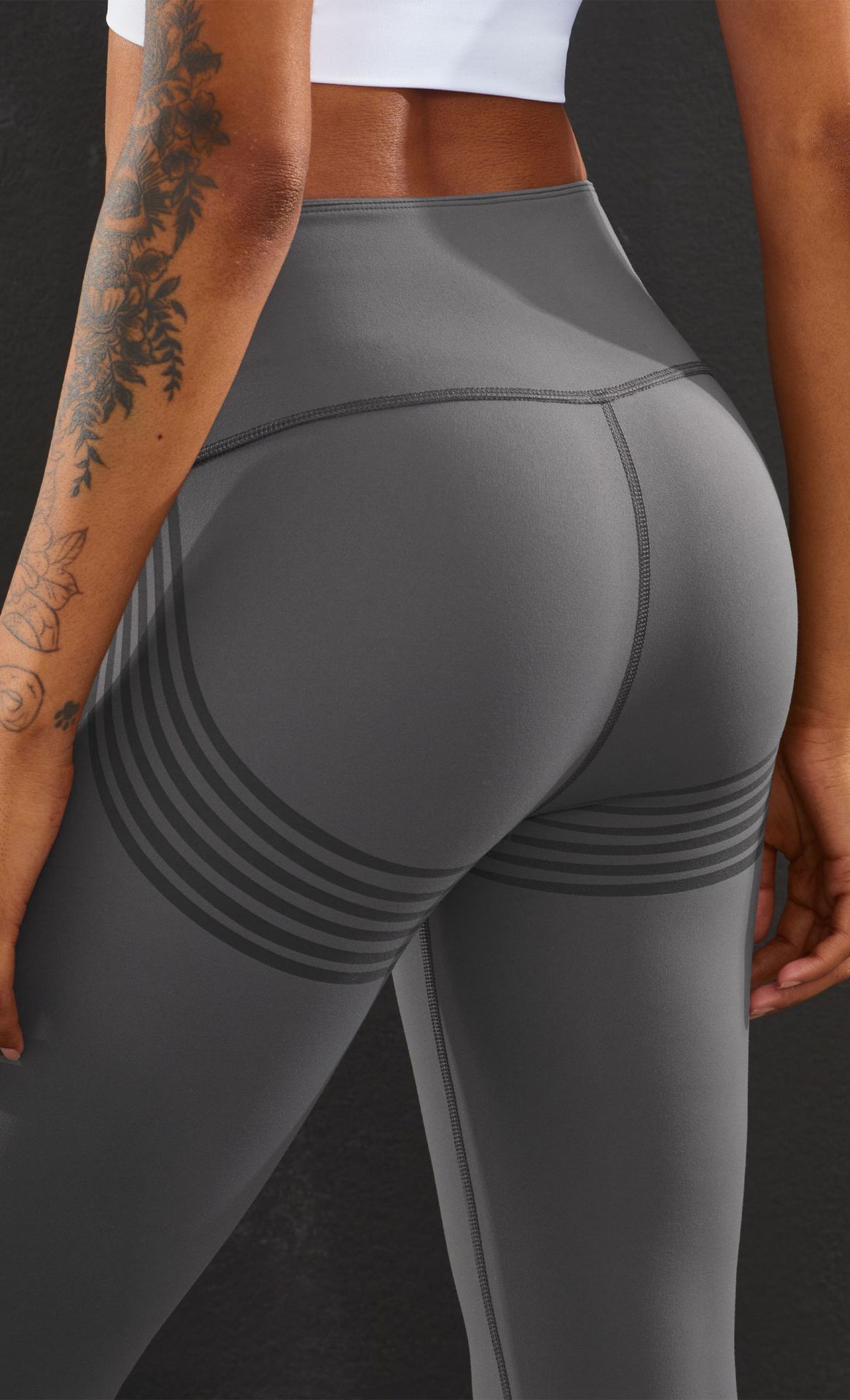 Title 6, High waist nude perzik yoga broek voor dames, l...