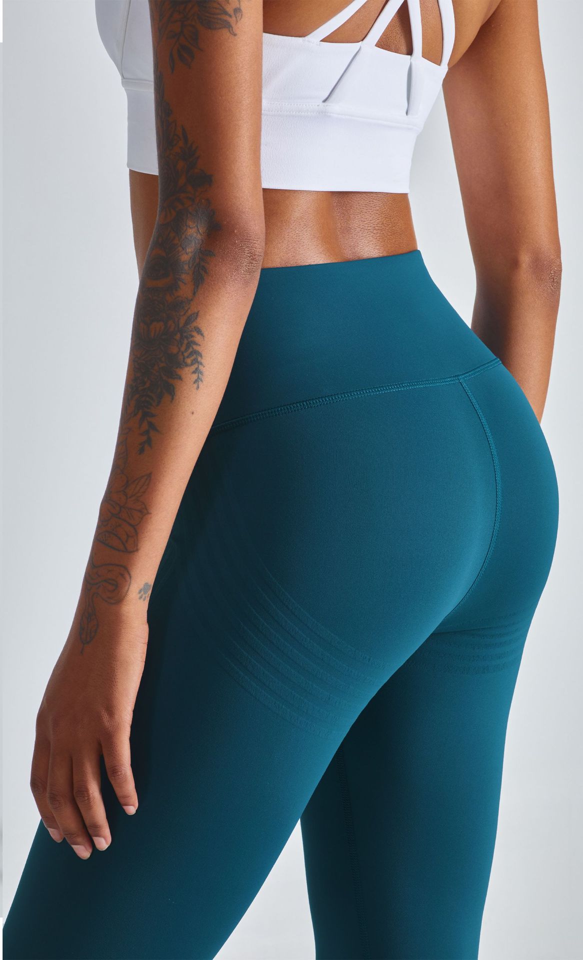 Title 8, High waist nude perzik yoga broek voor dames, l...