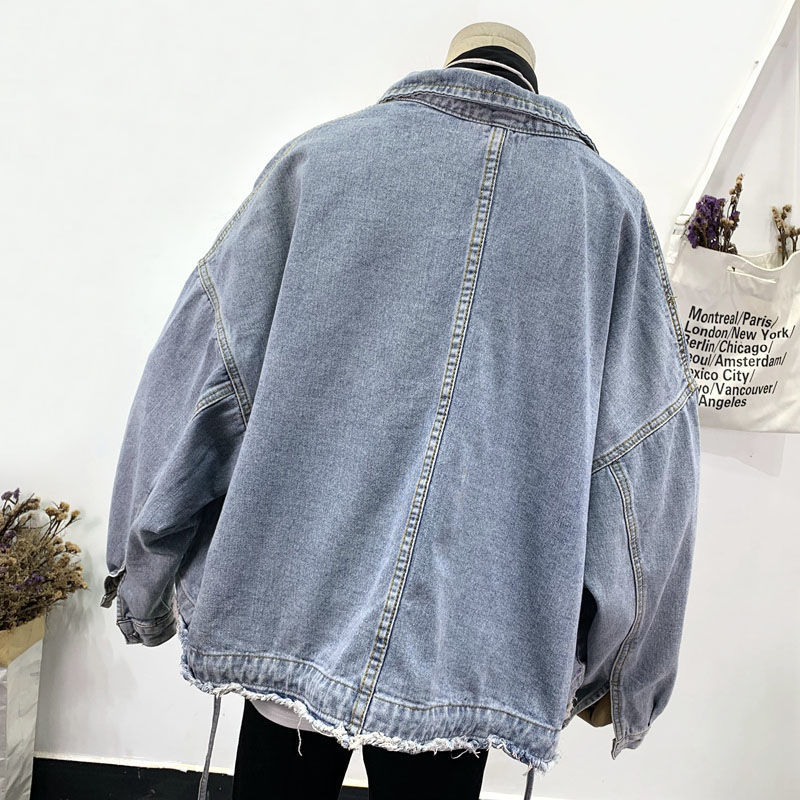 Title 14, BF Loose Short Frayed Large Pocket Jacket, offe...