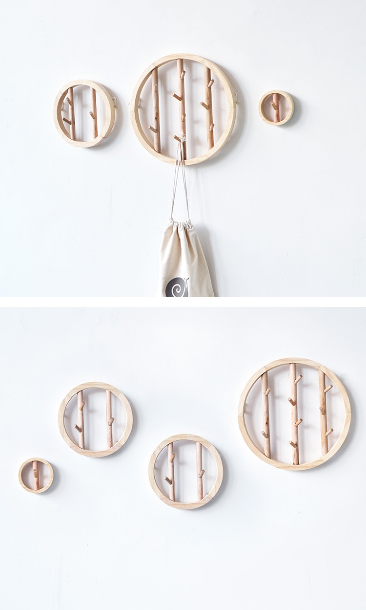 Title 5, Creatieve Wandhanger van Massief Hout voor de W...