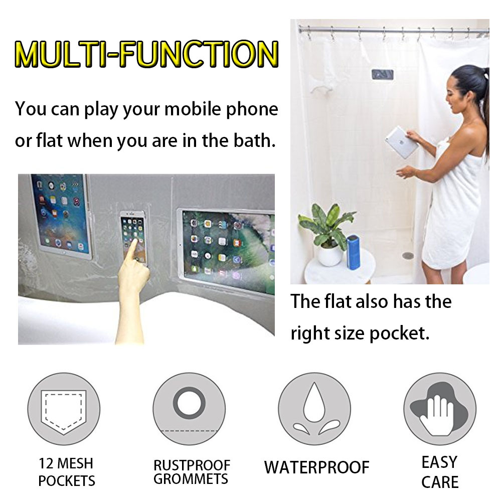 Title 7, Thicker shower curtain for enhanced privacy and...