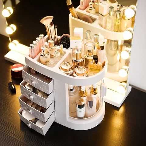 Boîte de rangement transparente en acrylique, coffret de rangement créatif à tiroir pour produits de beauté de maquillage livraison directe