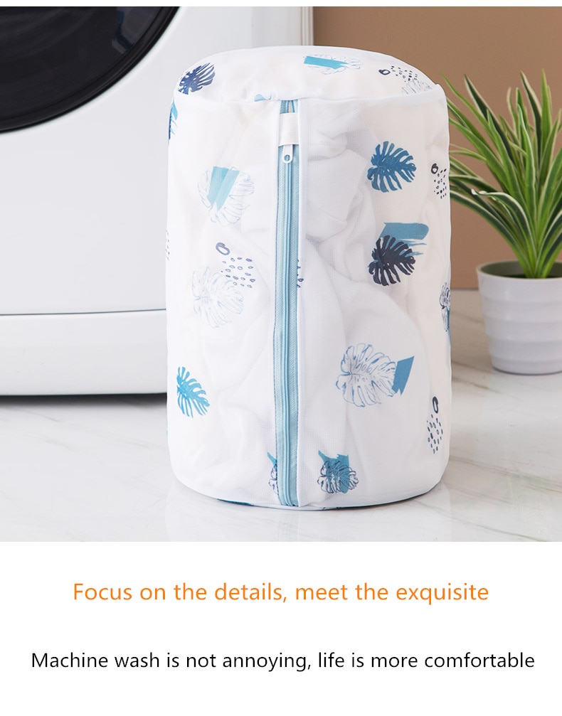 Title 4, Printed Polyester Mesh Laundry Bag Protects del...