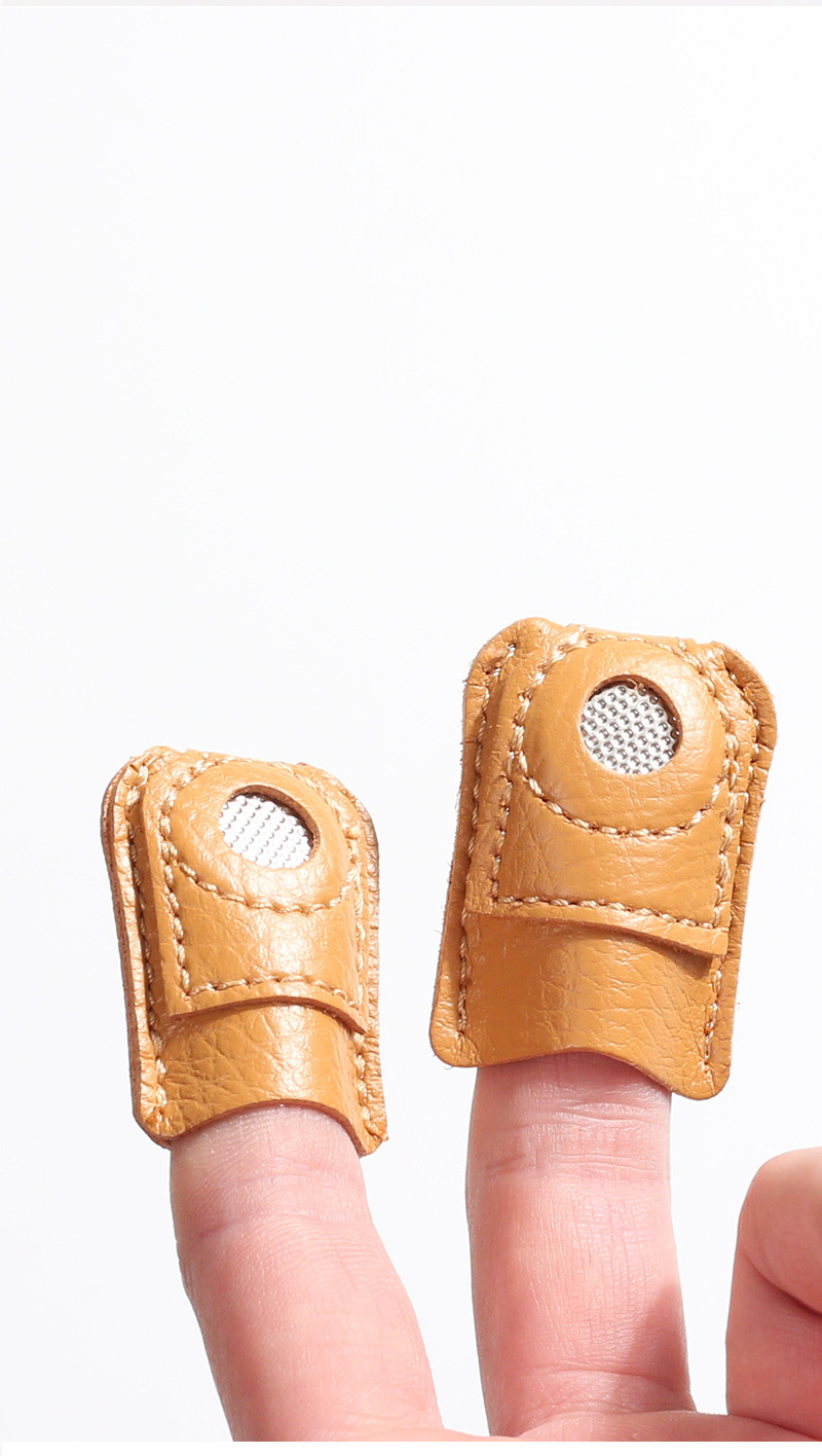 Title 3, Leather Thimble Finger Cover Household Thimble ...