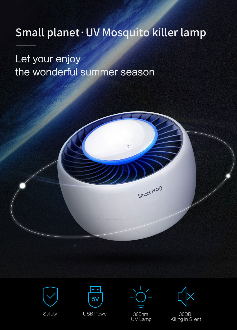 Smart frog electric anti mosquito killer lamp