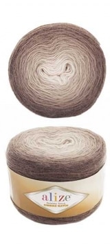 Title 19, Fil Angora Gold Ombre 150gr 825mt 20% Laine 80%...