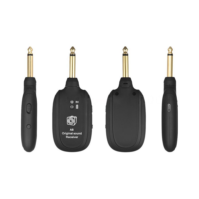 High Quality Black UHF Guitar Wireless System Transmitter And Receiver