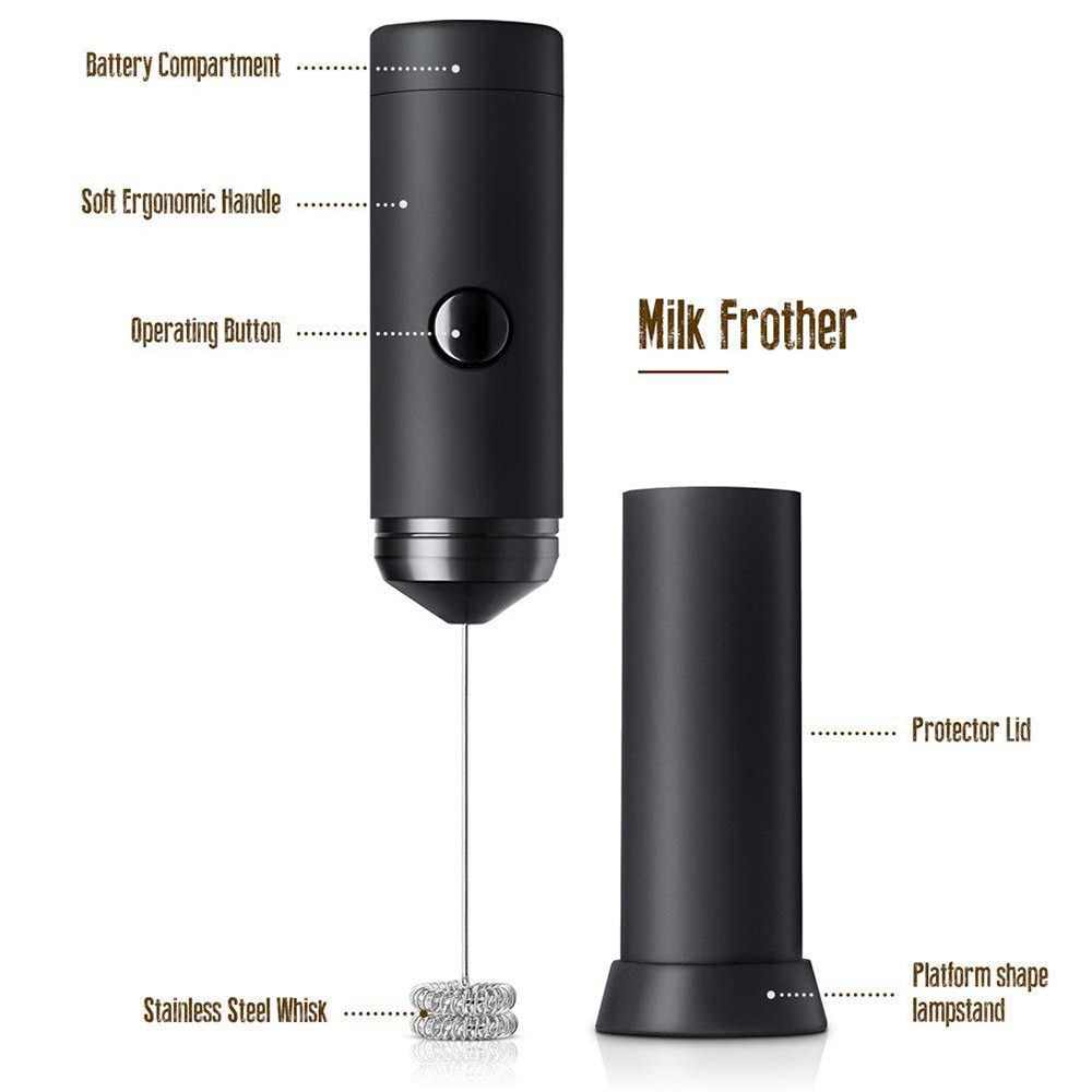 Title 2, Electric Milk Frother Egg Foam Coffee Maker Cre...