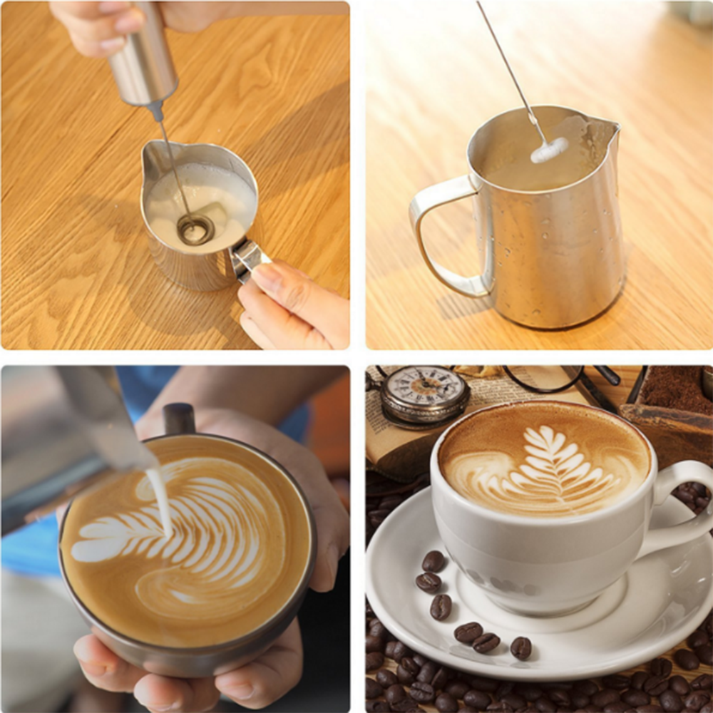 Title 4, Electric Milk Frother Egg Foam Coffee Maker Cre...