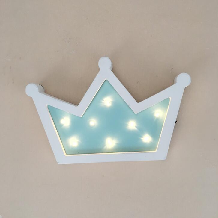 Title 10, Nordic style night light wall decoration crown ...