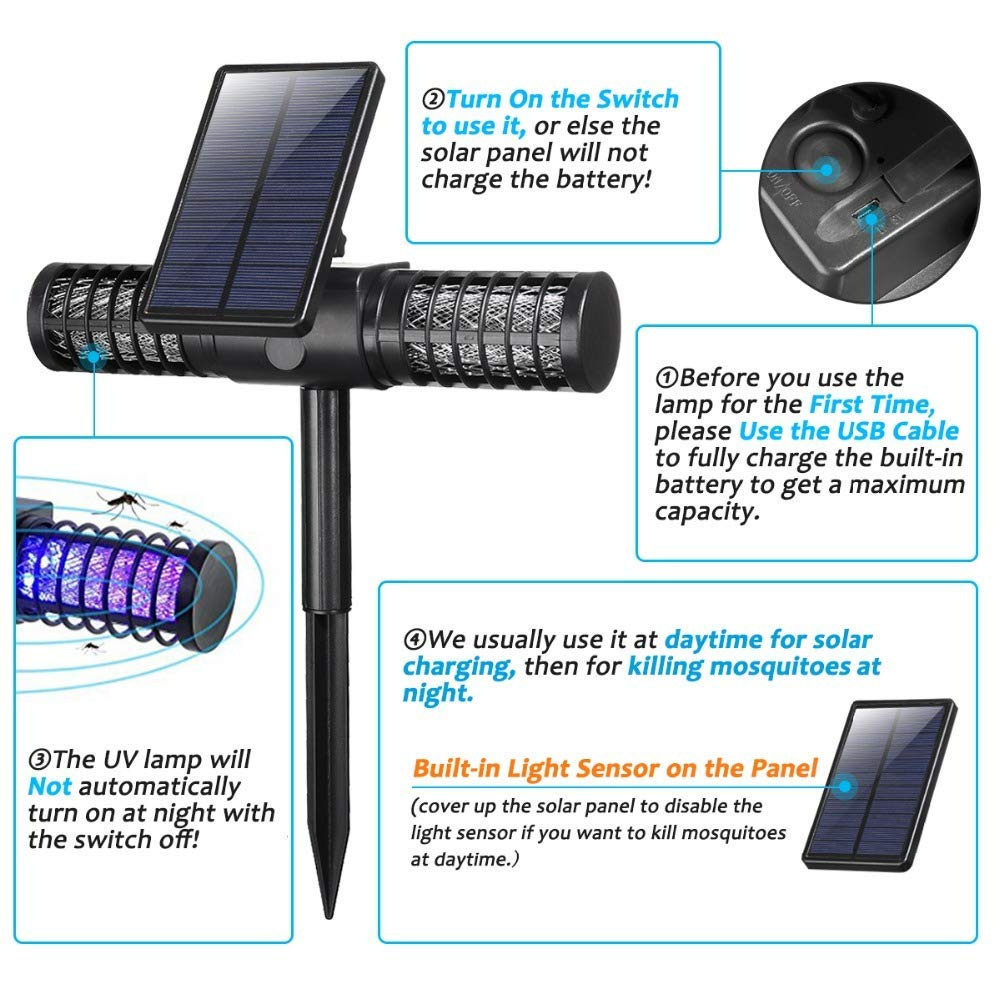 Title 2, Outdoor tuin muggenverdelger lamp UV LED IP65 w...