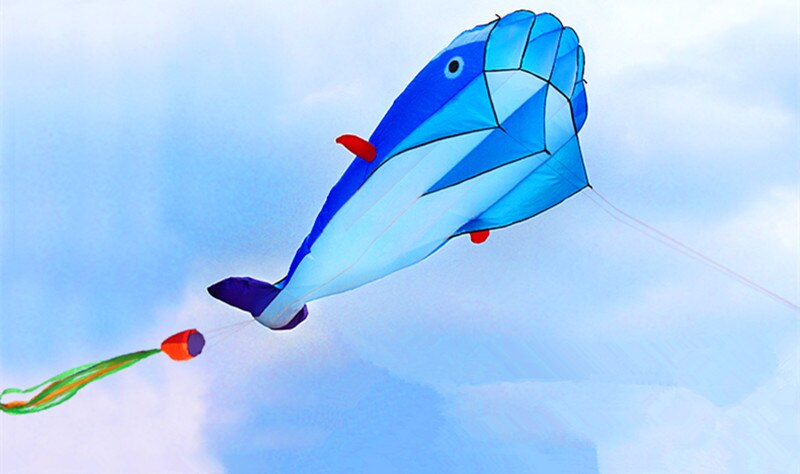 Blue Dolphin Kite in the Sky