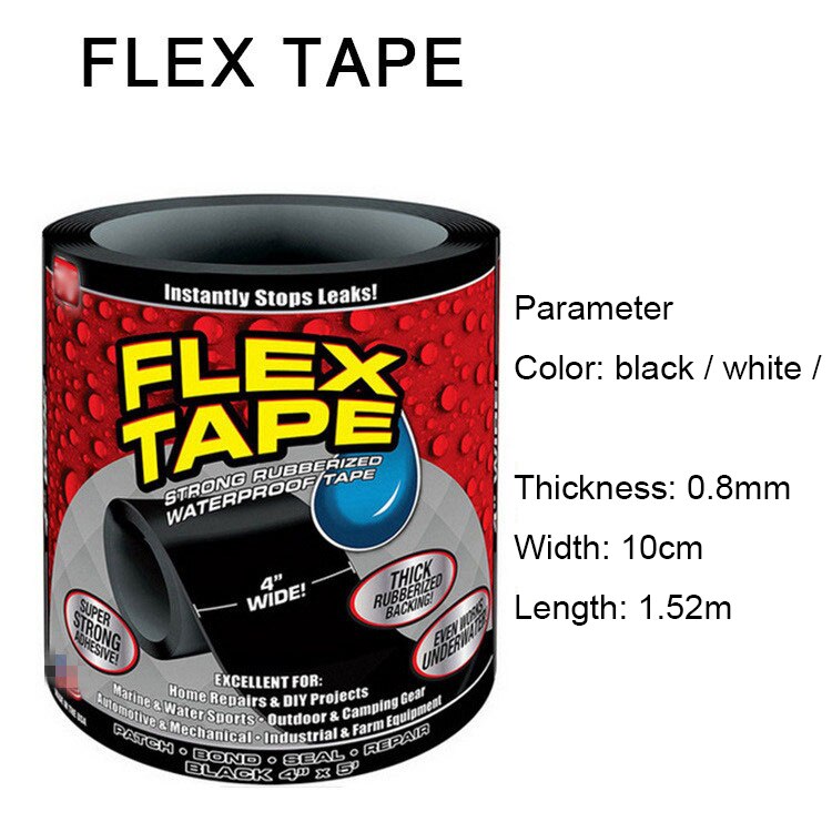 Title 2, Wasserdichtes Flex Tape Repariert, Dichtet & Kl...