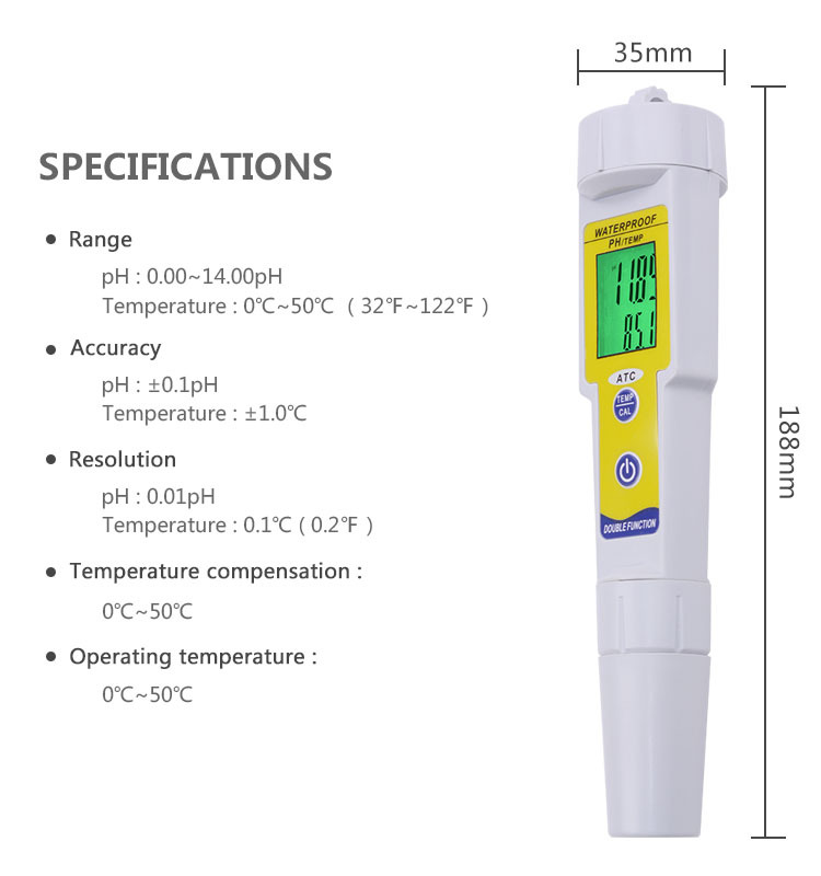 Title 2, Wasserdichter pH-Meter PH-618 Detektorstift