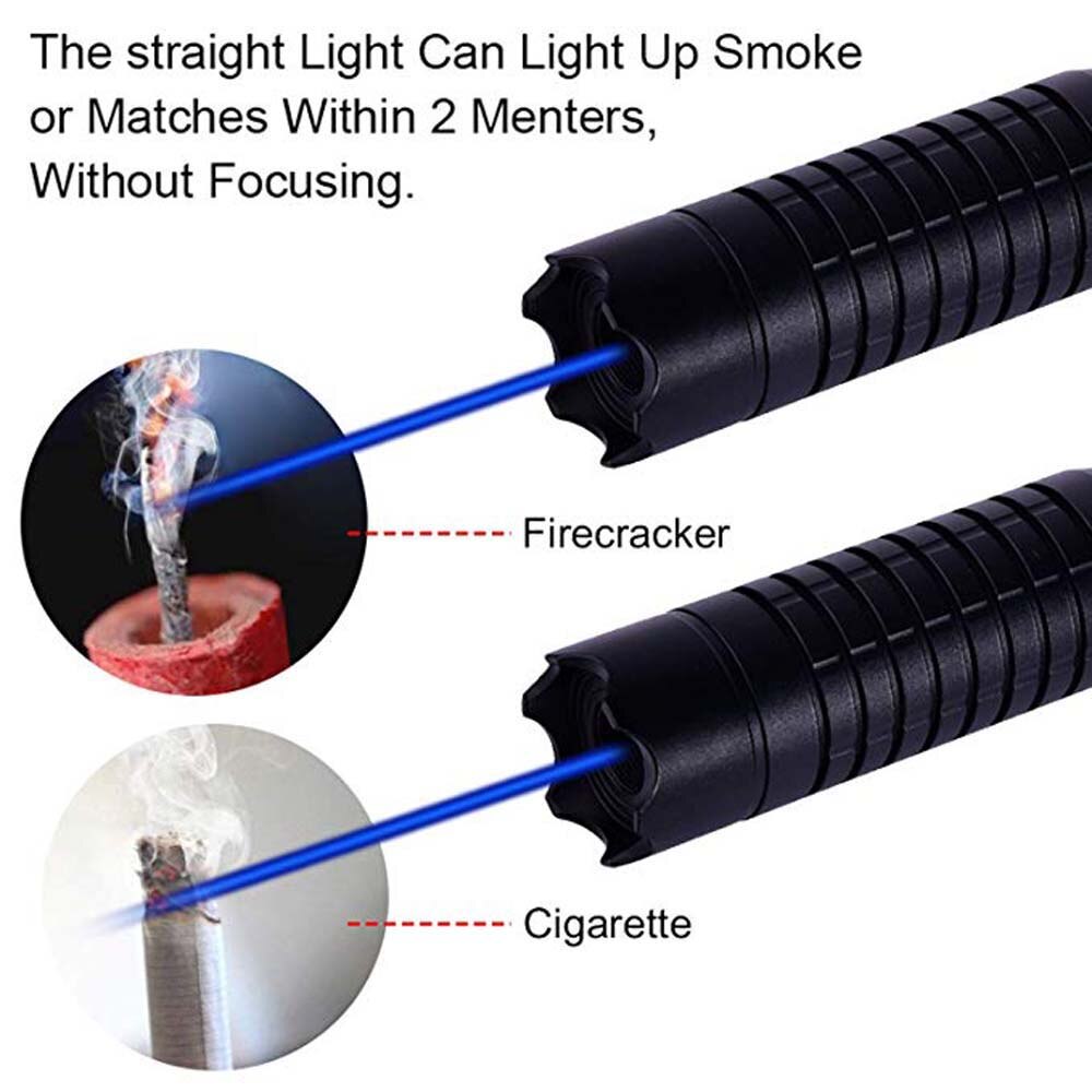 Title 6, Torcia laser blu potente per bruciare fiammifer...